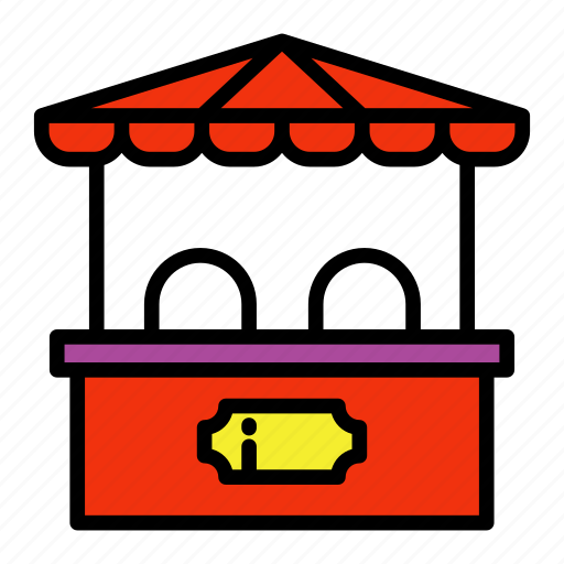 Ticket office, carnival, amusement, festival icon - Download on Iconfinder