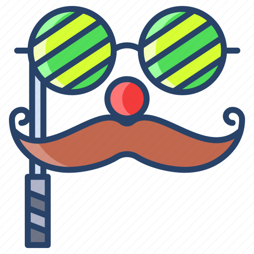 Glass, moustache, props icon - Download on Iconfinder