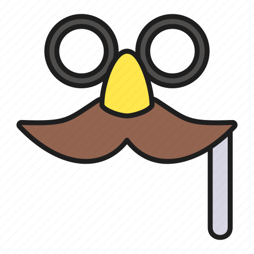 Carnival, costume, disguise, glasses, mask, moustache icon - Download on Iconfinder