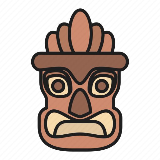 Cultures, hawaii, holidays, mask, tiki, totem, tropical icon - Download on Iconfinder