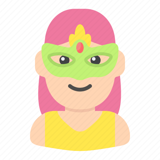 Avatar, carnival, celebration, costume, mask, woman icon - Download on Iconfinder