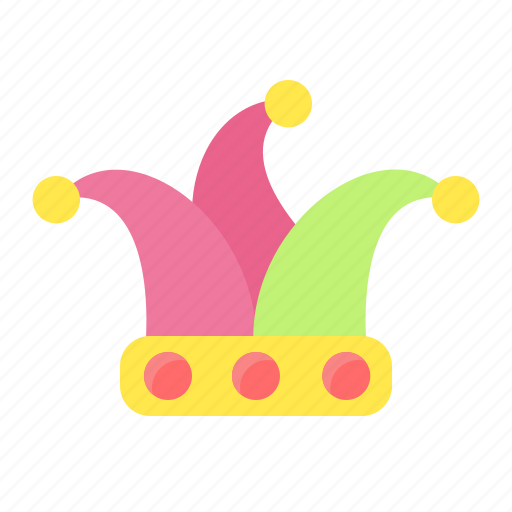 Buffoon, carnival, circus, costume, fool, hat, joker icon - Download on Iconfinder