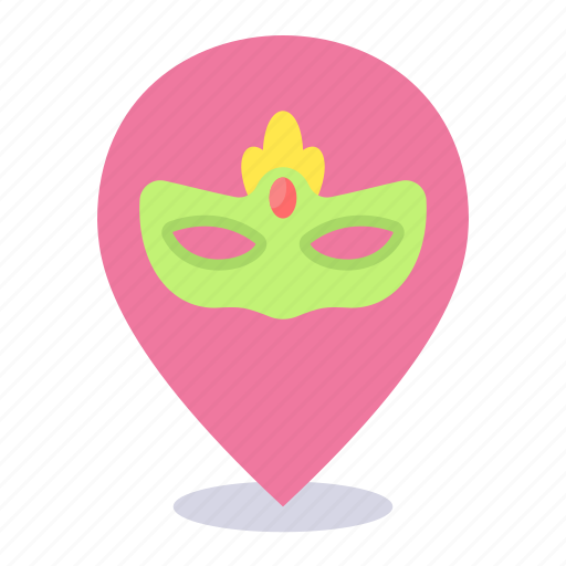 Carnival, location, map, pin, pointer, show icon - Download on Iconfinder