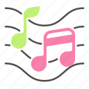 music, note, quaver, song, symbols