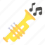 instrument, music, orchestra, trumpet, wind 