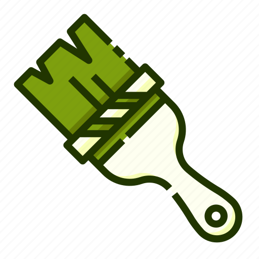Brush, carpenter, carpentry, handyman, lumberjack, paint, woodwork icon - Download on Iconfinder