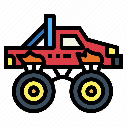Automobile, bigfoot, car, transportation, truck icon - Download on Iconfinder