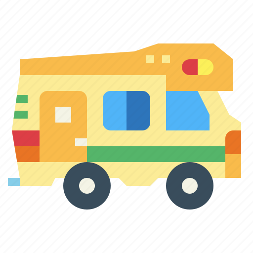 Camper, camping, transportation, van, vehicle icon - Download on Iconfinder