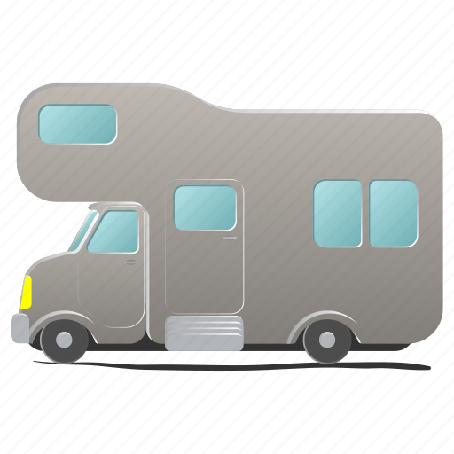 Camper, camping, caravan, recreation, trailer, travel, van icon - Download on Iconfinder