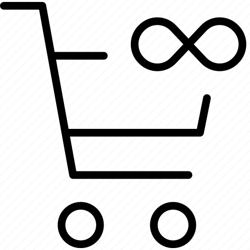 Buy, eternal, infinite, loop, shopping, trolly icon - Download on Iconfinder