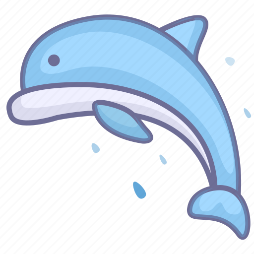 Dolphin, animal, cartoon, cute, cartoon animal, cute animal, cartoon dolphin icon - Download on Iconfinder
