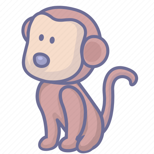 Monkey, animal, cartoon, cute, cartoon animal, cute animal, cartoon monkey icon - Download on Iconfinder