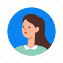 avatar, woman, female, account, profile, user, face