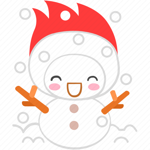 Cartoon, character, cold, fireboy, happy, winter icon - Download on Iconfinder