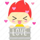 cartoon, character, excited, fireboy, love, romance