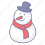 snowman, christmas, xmas, cartoon character 