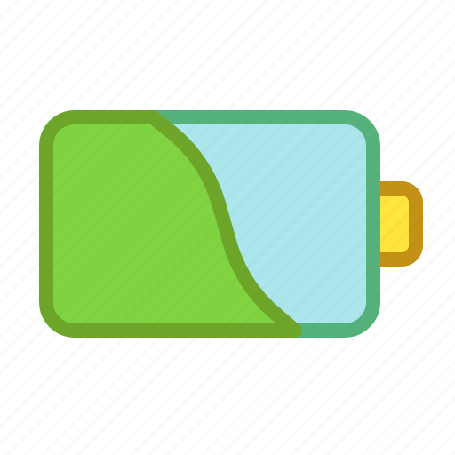 Battery, charging, electricity, middle, smartphone icon - Download on Iconfinder