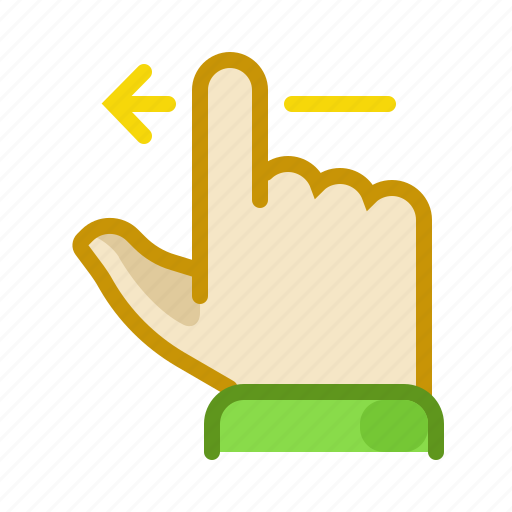 Finger, gesture, hand, inerface, left, screen, touch icon - Download on Iconfinder