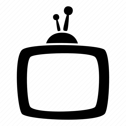 Aerial, cartoon, media player, rectangle, television, toon, tv icon - Download on Iconfinder