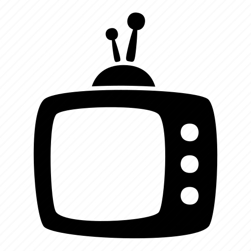 Aerial, cartoon, media player, television, toon, tv, screen icon - Download on Iconfinder