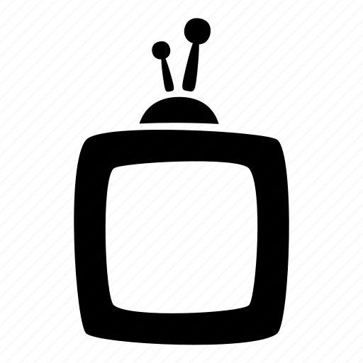 Aerial, cartoon, media player, square, television, toon, tv icon - Download on Iconfinder