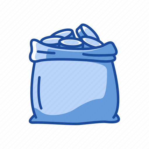 Bag of coin, coins, money bag, payment icon - Download on Iconfinder