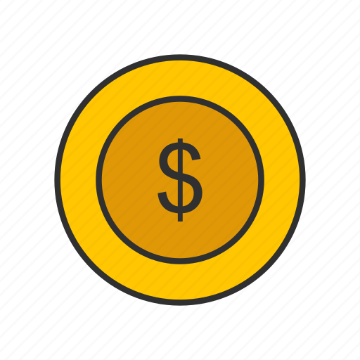 Coin, currency, dollar, gold coin icon - Download on Iconfinder