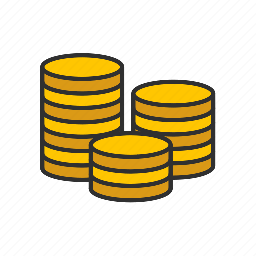 Coins, gold, gold coins, money icon - Download on Iconfinder