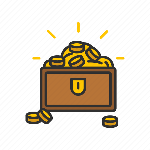 Chest, chest of gold, gold, treasure icon - Download on Iconfinder