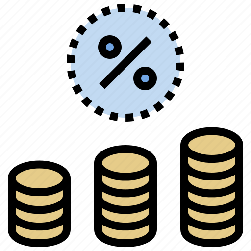 Interest, investment, percentage, revenue, tax icon - Download on Iconfinder