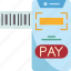 mobile, payment, barcode, scan, transaction 