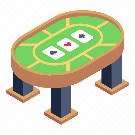Poker table, casino table, gaming table, blackjack, casino board icon - Download on Iconfinder