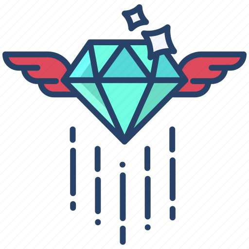 Dimond, wings icon - Download on Iconfinder on Iconfinder