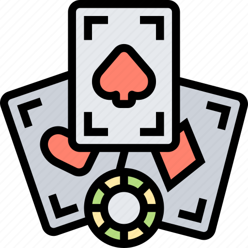 Cards, blackjack, poker, chips, gambling icon - Download on Iconfinder