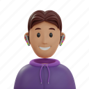 purple, sweater, man, fashion, jumper, clothing, winter, textile, apparel