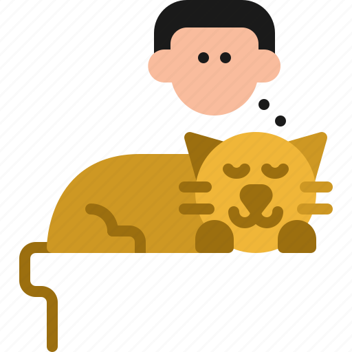 Boss, kitty, dream, kitten, sleep, cat, pet icon - Download on Iconfinder