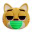 emoji, cat, has, flu, coronavirus, animal, face, covid, virus 