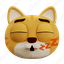 cute, cat, sleeping, emoji, animal, emoticon 
