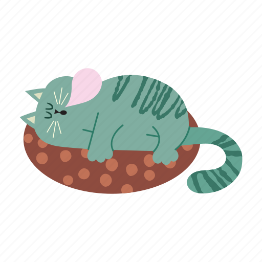Cat, sleeping, lazy, rest, relaxation, relaxing, nap icon - Download on Iconfinder