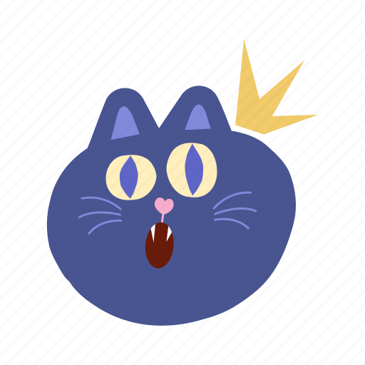 Shocked, cat, face, surprised, amazed, expression, emotional icon - Download on Iconfinder