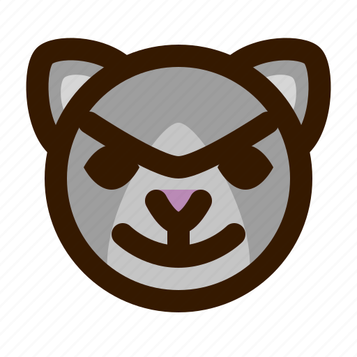 Animals, bad, cat, cute, emoji, emoticon, 猫 icon - Download on Iconfinder