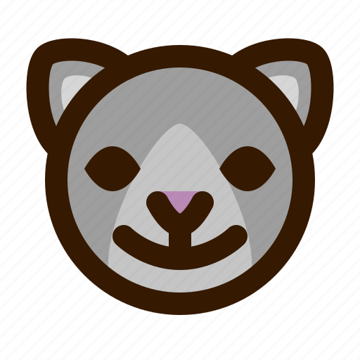 Animals, cat, cute, emoji, emoticon, happy, 猫 icon - Download on Iconfinder