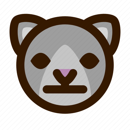 Animals, cat, cute, emoji, emoticon, neutral, 猫 icon - Download on Iconfinder