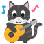 guitar, orchestra, song, kitty, pet, mammal, breed 