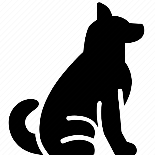 Animal, dog, pet, side, sitting icon - Download on Iconfinder
