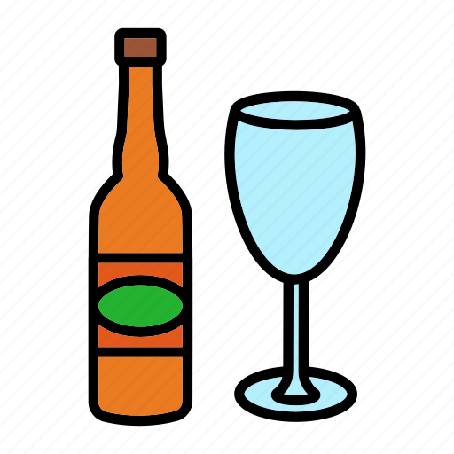 Beer, bottle, drinks, partyglass, wine icon - Download on Iconfinder