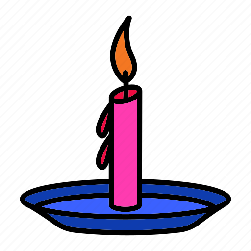 Candle, christmas, decoration, fire, light icon - Download on Iconfinder