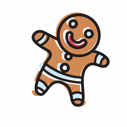 Bread, cookie, ginger, smile, emoticon, happy, food icon - Download on Iconfinder