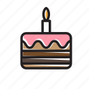 birthday, cake, tyramisu, celebration, gift, party, dessert