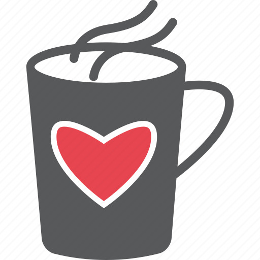 Caffeine, happy, valentine, heart, romantic, smell icon - Download on Iconfinder